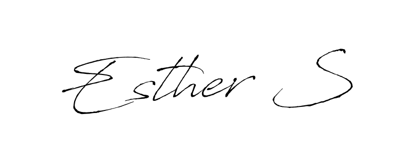 Best and Professional Signature Style for Esther S. Antro_Vectra Best Signature Style Collection. Esther S signature style 6 images and pictures png