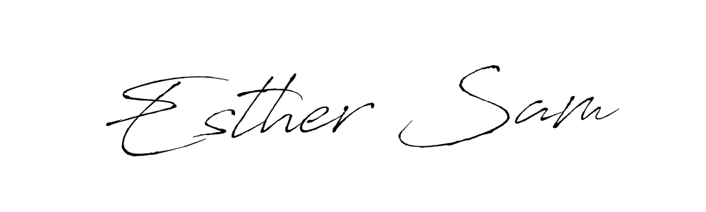 This is the best signature style for the Esther Sam name. Also you like these signature font (Antro_Vectra). Mix name signature. Esther Sam signature style 6 images and pictures png