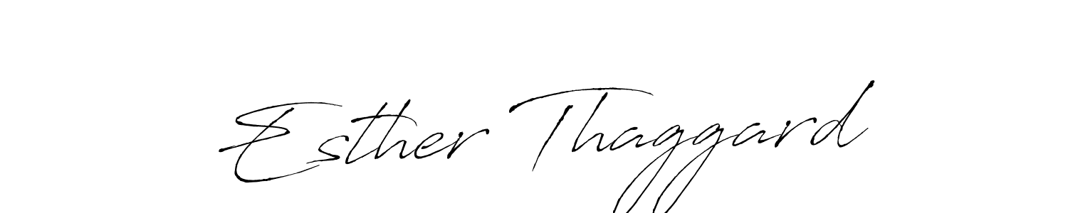 Design your own signature with our free online signature maker. With this signature software, you can create a handwritten (Antro_Vectra) signature for name Esther Thaggard. Esther Thaggard signature style 6 images and pictures png