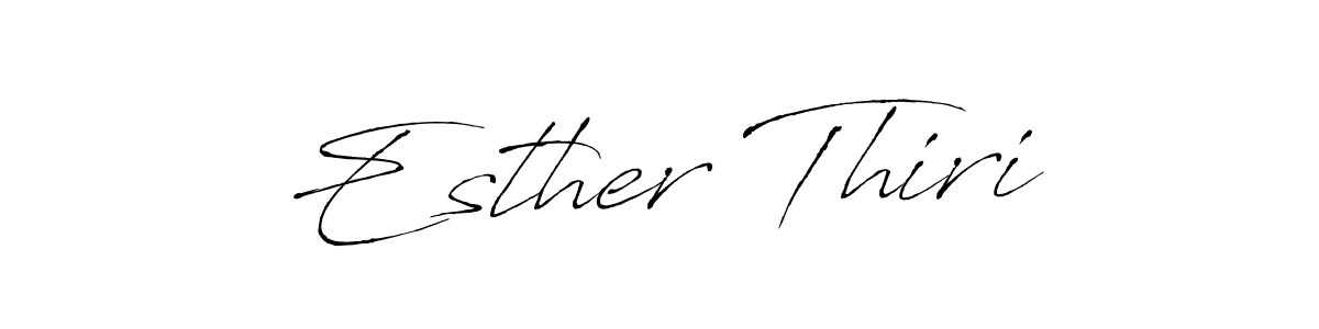 How to make Esther Thiri signature? Antro_Vectra is a professional autograph style. Create handwritten signature for Esther Thiri name. Esther Thiri signature style 6 images and pictures png