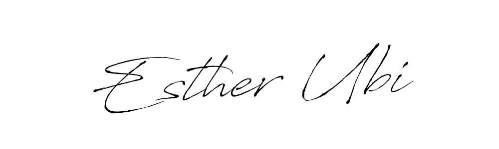 Also we have Esther Ubi name is the best signature style. Create professional handwritten signature collection using Antro_Vectra autograph style. Esther Ubi signature style 6 images and pictures png