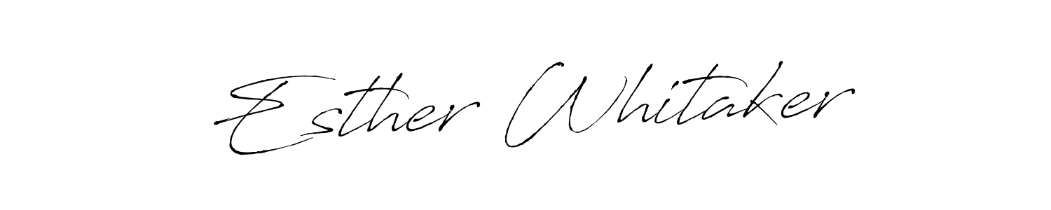Antro_Vectra is a professional signature style that is perfect for those who want to add a touch of class to their signature. It is also a great choice for those who want to make their signature more unique. Get Esther Whitaker name to fancy signature for free. Esther Whitaker signature style 6 images and pictures png