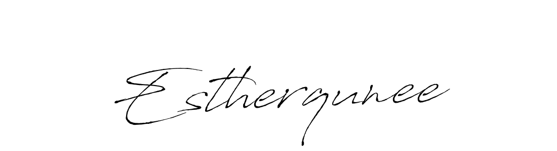 if you are searching for the best signature style for your name Estherqunee. so please give up your signature search. here we have designed multiple signature styles  using Antro_Vectra. Estherqunee signature style 6 images and pictures png