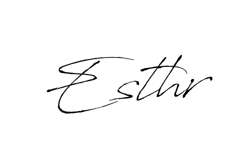 Use a signature maker to create a handwritten signature online. With this signature software, you can design (Antro_Vectra) your own signature for name Esthr. Esthr signature style 6 images and pictures png