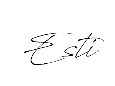 You should practise on your own different ways (Antro_Vectra) to write your name (Esti) in signature. don't let someone else do it for you. Esti signature style 6 images and pictures png