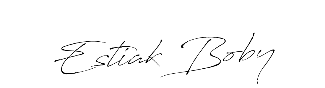 You can use this online signature creator to create a handwritten signature for the name Estiak Boby. This is the best online autograph maker. Estiak Boby signature style 6 images and pictures png