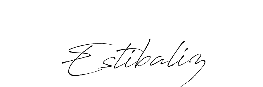 Use a signature maker to create a handwritten signature online. With this signature software, you can design (Antro_Vectra) your own signature for name Estibaliz. Estibaliz signature style 6 images and pictures png