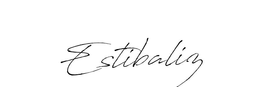 How to make Estibaliz signature? Antro_Vectra is a professional autograph style. Create handwritten signature for Estibaliz name. Estibaliz signature style 6 images and pictures png