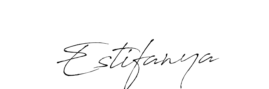 Also we have Estifanya name is the best signature style. Create professional handwritten signature collection using Antro_Vectra autograph style. Estifanya signature style 6 images and pictures png