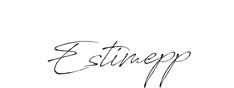 Design your own signature with our free online signature maker. With this signature software, you can create a handwritten (Antro_Vectra) signature for name Estimepp. Estimepp signature style 6 images and pictures png