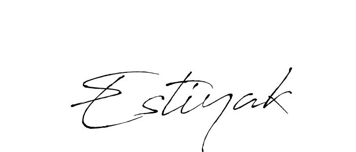 Estiyak stylish signature style. Best Handwritten Sign (Antro_Vectra) for my name. Handwritten Signature Collection Ideas for my name Estiyak. Estiyak signature style 6 images and pictures png