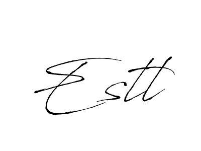 Estl stylish signature style. Best Handwritten Sign (Antro_Vectra) for my name. Handwritten Signature Collection Ideas for my name Estl. Estl signature style 6 images and pictures png