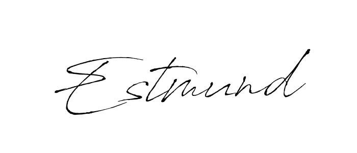 How to make Estmund name signature. Use Antro_Vectra style for creating short signs online. This is the latest handwritten sign. Estmund signature style 6 images and pictures png