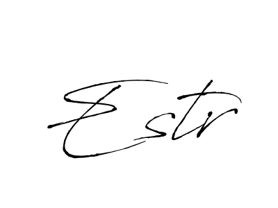 Create a beautiful signature design for name Estr. With this signature (Antro_Vectra) fonts, you can make a handwritten signature for free. Estr signature style 6 images and pictures png