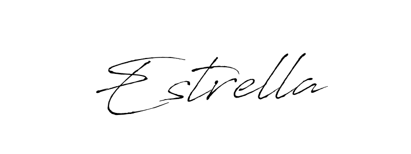 How to make Estrella signature? Antro_Vectra is a professional autograph style. Create handwritten signature for Estrella name. Estrella signature style 6 images and pictures png