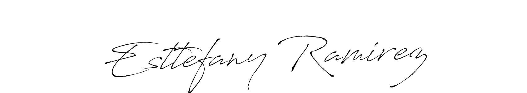 Make a short Esttefany Ramirez signature style. Manage your documents anywhere anytime using Antro_Vectra. Create and add eSignatures, submit forms, share and send files easily. Esttefany Ramirez signature style 6 images and pictures png