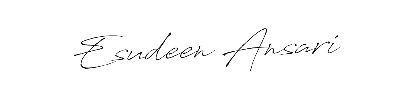 This is the best signature style for the Esudeen Ansari name. Also you like these signature font (Antro_Vectra). Mix name signature. Esudeen Ansari signature style 6 images and pictures png