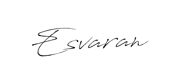 Antro_Vectra is a professional signature style that is perfect for those who want to add a touch of class to their signature. It is also a great choice for those who want to make their signature more unique. Get Esvaran name to fancy signature for free. Esvaran signature style 6 images and pictures png