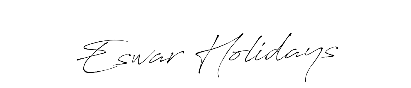 How to make Eswar Holidays signature? Antro_Vectra is a professional autograph style. Create handwritten signature for Eswar Holidays name. Eswar Holidays signature style 6 images and pictures png