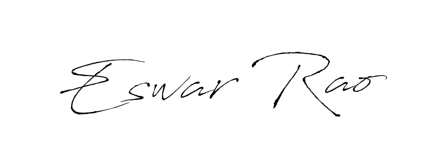 Create a beautiful signature design for name Eswar Rao. With this signature (Antro_Vectra) fonts, you can make a handwritten signature for free. Eswar Rao signature style 6 images and pictures png