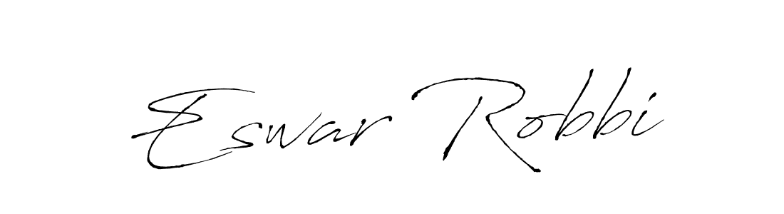 You should practise on your own different ways (Antro_Vectra) to write your name (Eswar Robbi) in signature. don't let someone else do it for you. Eswar Robbi signature style 6 images and pictures png