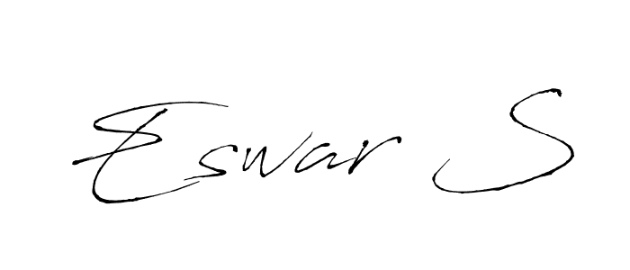 Also we have Eswar S name is the best signature style. Create professional handwritten signature collection using Antro_Vectra autograph style. Eswar S signature style 6 images and pictures png