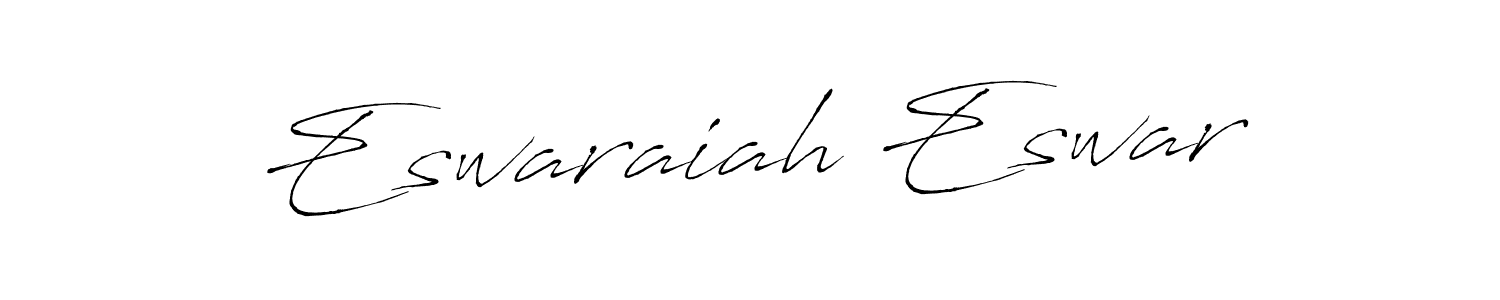Make a beautiful signature design for name Eswaraiah Eswar. With this signature (Antro_Vectra) style, you can create a handwritten signature for free. Eswaraiah Eswar signature style 6 images and pictures png