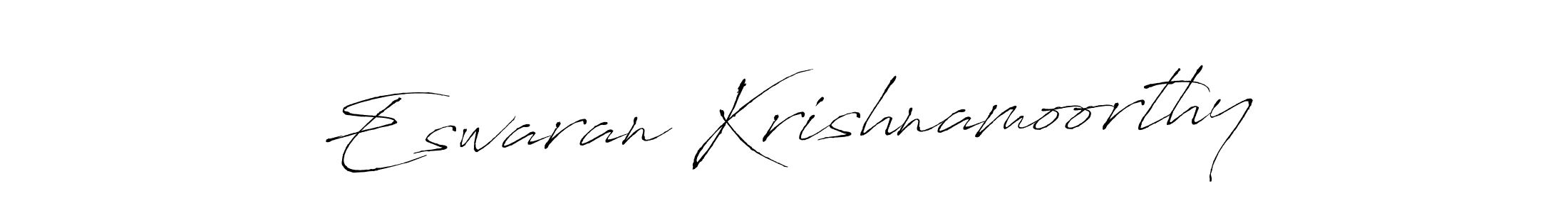 How to make Eswaran Krishnamoorthy name signature. Use Antro_Vectra style for creating short signs online. This is the latest handwritten sign. Eswaran Krishnamoorthy signature style 6 images and pictures png