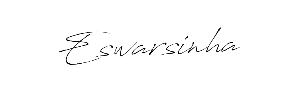 Use a signature maker to create a handwritten signature online. With this signature software, you can design (Antro_Vectra) your own signature for name Eswarsinha. Eswarsinha signature style 6 images and pictures png