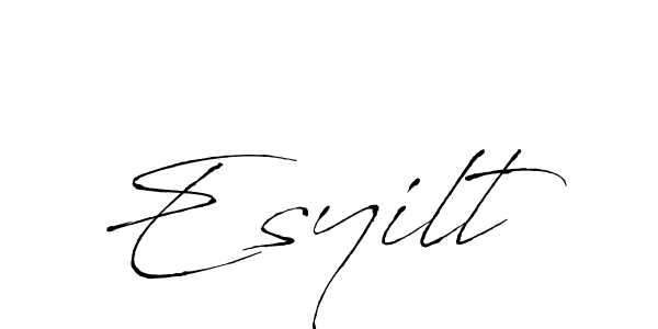 Make a beautiful signature design for name Esyilt. With this signature (Antro_Vectra) style, you can create a handwritten signature for free. Esyilt signature style 6 images and pictures png