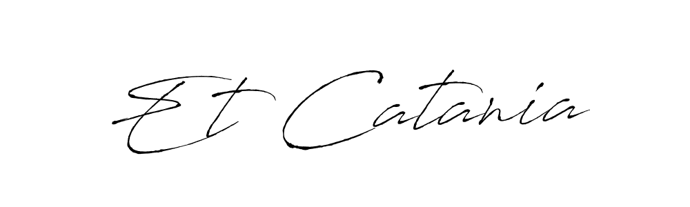 Once you've used our free online signature maker to create your best signature Antro_Vectra style, it's time to enjoy all of the benefits that Et Catania name signing documents. Et Catania signature style 6 images and pictures png