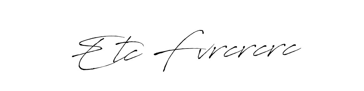 if you are searching for the best signature style for your name Etc Fvrcrcrc. so please give up your signature search. here we have designed multiple signature styles  using Antro_Vectra. Etc Fvrcrcrc signature style 6 images and pictures png