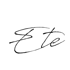 if you are searching for the best signature style for your name Ete. so please give up your signature search. here we have designed multiple signature styles  using Antro_Vectra. Ete signature style 6 images and pictures png