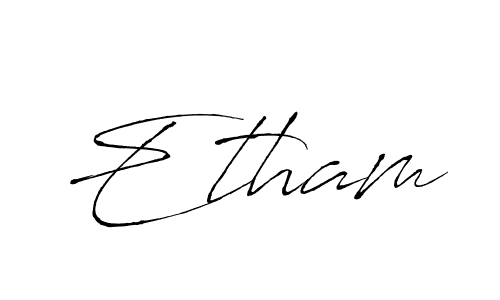 This is the best signature style for the Etham name. Also you like these signature font (Antro_Vectra). Mix name signature. Etham signature style 6 images and pictures png