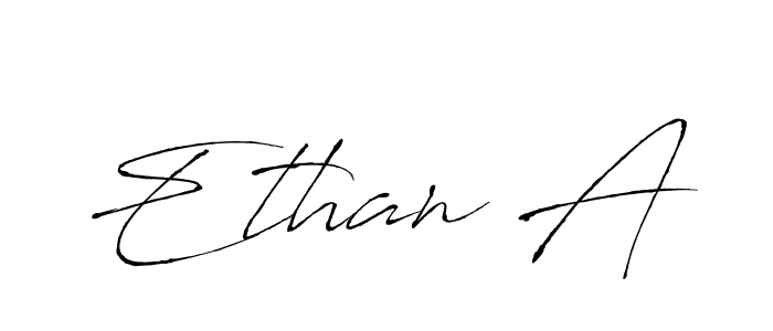 How to make Ethan A name signature. Use Antro_Vectra style for creating short signs online. This is the latest handwritten sign. Ethan A signature style 6 images and pictures png