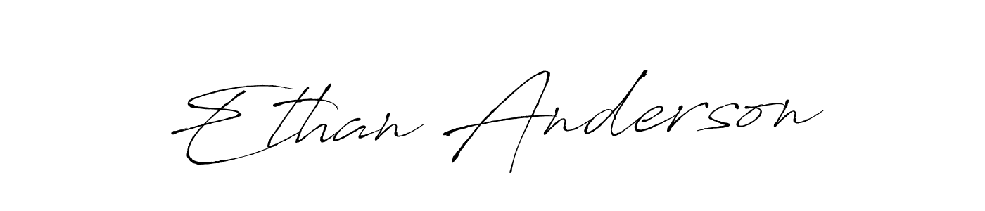 Make a beautiful signature design for name Ethan Anderson. With this signature (Antro_Vectra) style, you can create a handwritten signature for free. Ethan Anderson signature style 6 images and pictures png