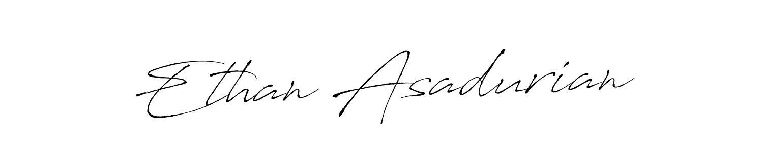 Ethan Asadurian stylish signature style. Best Handwritten Sign (Antro_Vectra) for my name. Handwritten Signature Collection Ideas for my name Ethan Asadurian. Ethan Asadurian signature style 6 images and pictures png