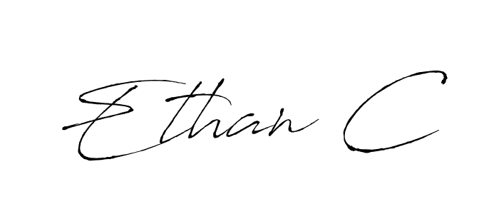 Antro_Vectra is a professional signature style that is perfect for those who want to add a touch of class to their signature. It is also a great choice for those who want to make their signature more unique. Get Ethan C name to fancy signature for free. Ethan C signature style 6 images and pictures png