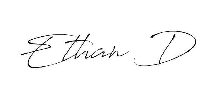 How to make Ethan D signature? Antro_Vectra is a professional autograph style. Create handwritten signature for Ethan D name. Ethan D signature style 6 images and pictures png