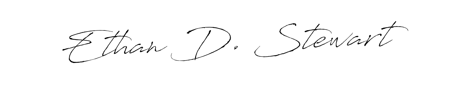 Ethan D. Stewart stylish signature style. Best Handwritten Sign (Antro_Vectra) for my name. Handwritten Signature Collection Ideas for my name Ethan D. Stewart. Ethan D. Stewart signature style 6 images and pictures png