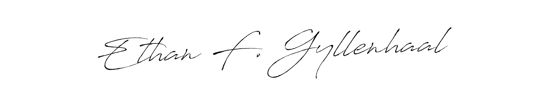 Antro_Vectra is a professional signature style that is perfect for those who want to add a touch of class to their signature. It is also a great choice for those who want to make their signature more unique. Get Ethan F. Gyllenhaal name to fancy signature for free. Ethan F. Gyllenhaal signature style 6 images and pictures png