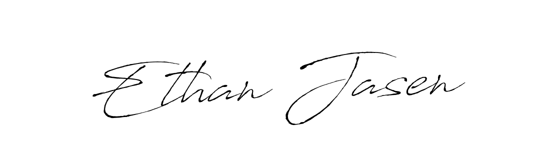 Ethan Jasen stylish signature style. Best Handwritten Sign (Antro_Vectra) for my name. Handwritten Signature Collection Ideas for my name Ethan Jasen. Ethan Jasen signature style 6 images and pictures png