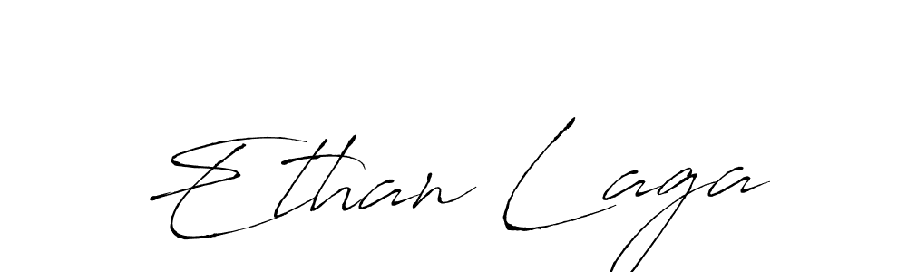 Ethan Laga stylish signature style. Best Handwritten Sign (Antro_Vectra) for my name. Handwritten Signature Collection Ideas for my name Ethan Laga. Ethan Laga signature style 6 images and pictures png