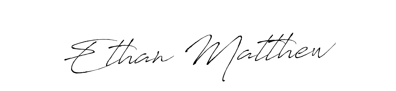 Make a beautiful signature design for name Ethan Matthew. With this signature (Antro_Vectra) style, you can create a handwritten signature for free. Ethan Matthew signature style 6 images and pictures png