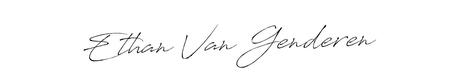 How to make Ethan Van Genderen name signature. Use Antro_Vectra style for creating short signs online. This is the latest handwritten sign. Ethan Van Genderen signature style 6 images and pictures png