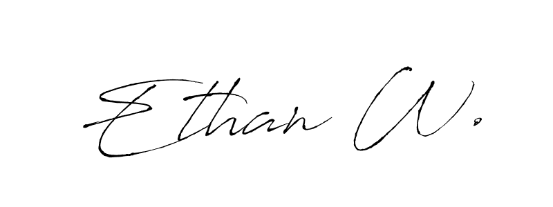 It looks lik you need a new signature style for name Ethan W.. Design unique handwritten (Antro_Vectra) signature with our free signature maker in just a few clicks. Ethan W. signature style 6 images and pictures png