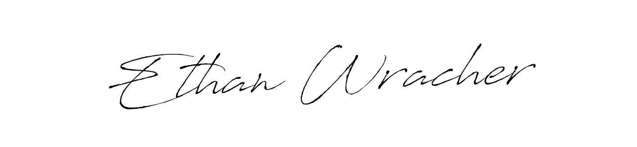 Make a beautiful signature design for name Ethan Wracher. With this signature (Antro_Vectra) style, you can create a handwritten signature for free. Ethan Wracher signature style 6 images and pictures png