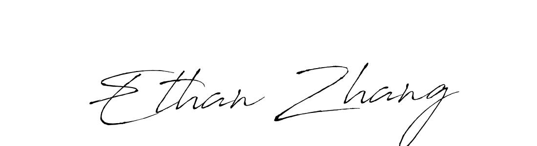 Ethan Zhang stylish signature style. Best Handwritten Sign (Antro_Vectra) for my name. Handwritten Signature Collection Ideas for my name Ethan Zhang. Ethan Zhang signature style 6 images and pictures png