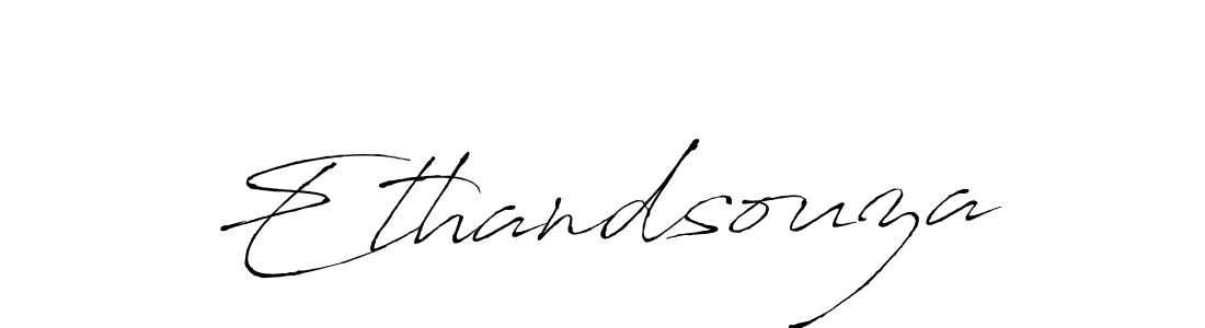 How to make Ethandsouza signature? Antro_Vectra is a professional autograph style. Create handwritten signature for Ethandsouza name. Ethandsouza signature style 6 images and pictures png