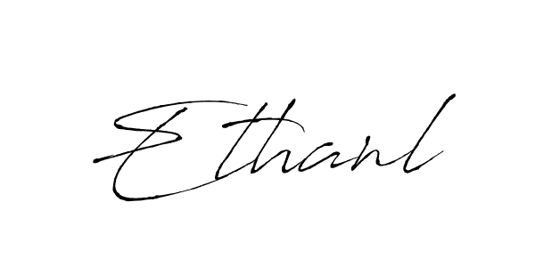 Design your own signature with our free online signature maker. With this signature software, you can create a handwritten (Antro_Vectra) signature for name Ethanl. Ethanl signature style 6 images and pictures png